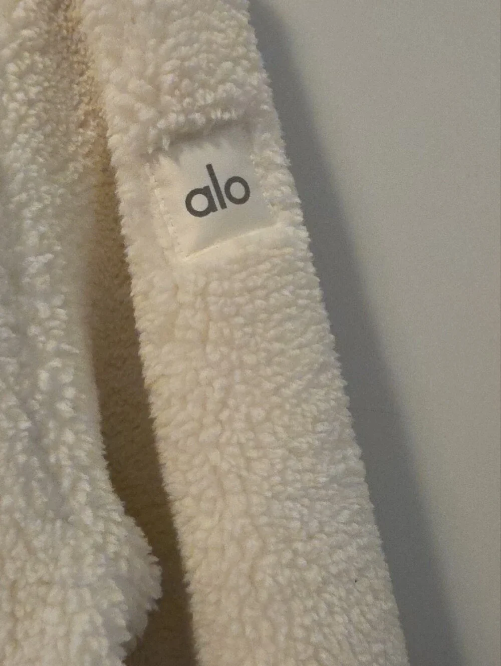 Alo Yoga Sherpa Edge Bomber Jacket In Ivory